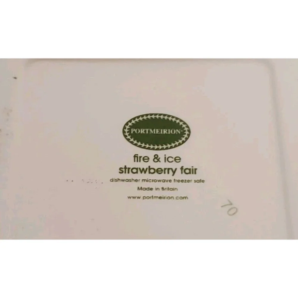Portmeirion Strawberry Fair Square Baker Dish 9.75